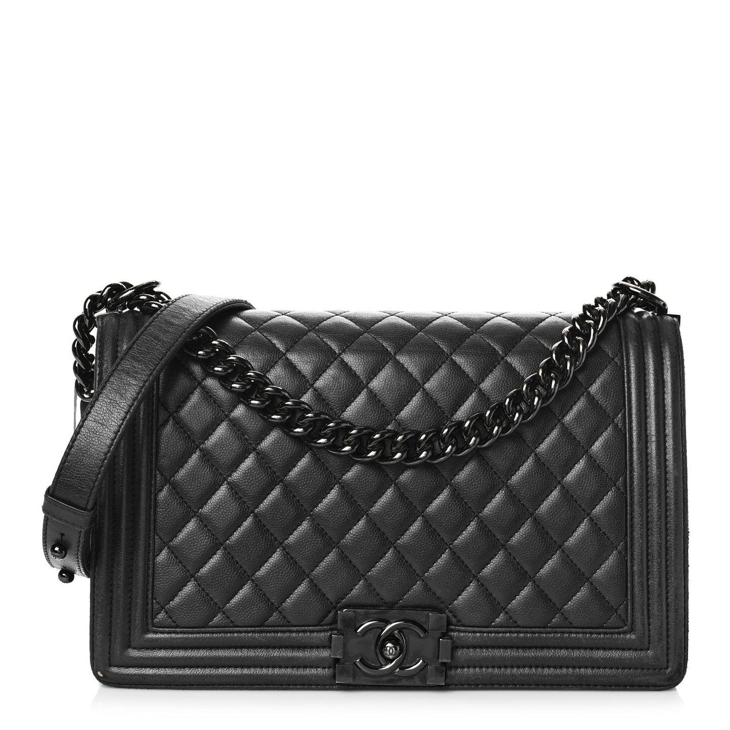 Caviar Quilted New Medium Boy Flap So Black
