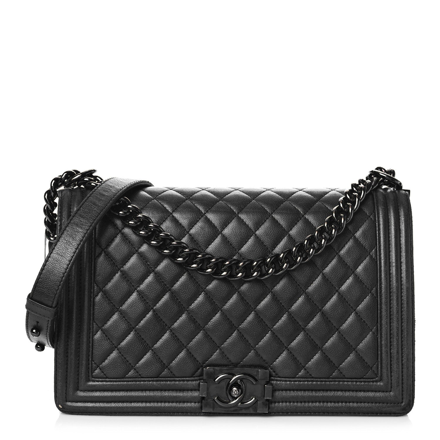 Chanel Caviar Quilted New Medium Boy Flap So Black 1 of 17
