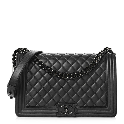 Chanel Caviar Quilted New Medium Boy Flap So Black 1 of 17