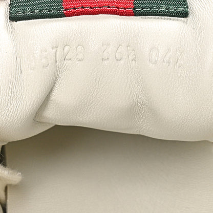 Gucci Calfskin Womens Re-Web Sneakers 36.5 White Pink 8 of 9