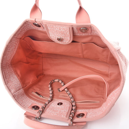 Chanel Canvas Large Deauville Tote Pink 5 of 7
