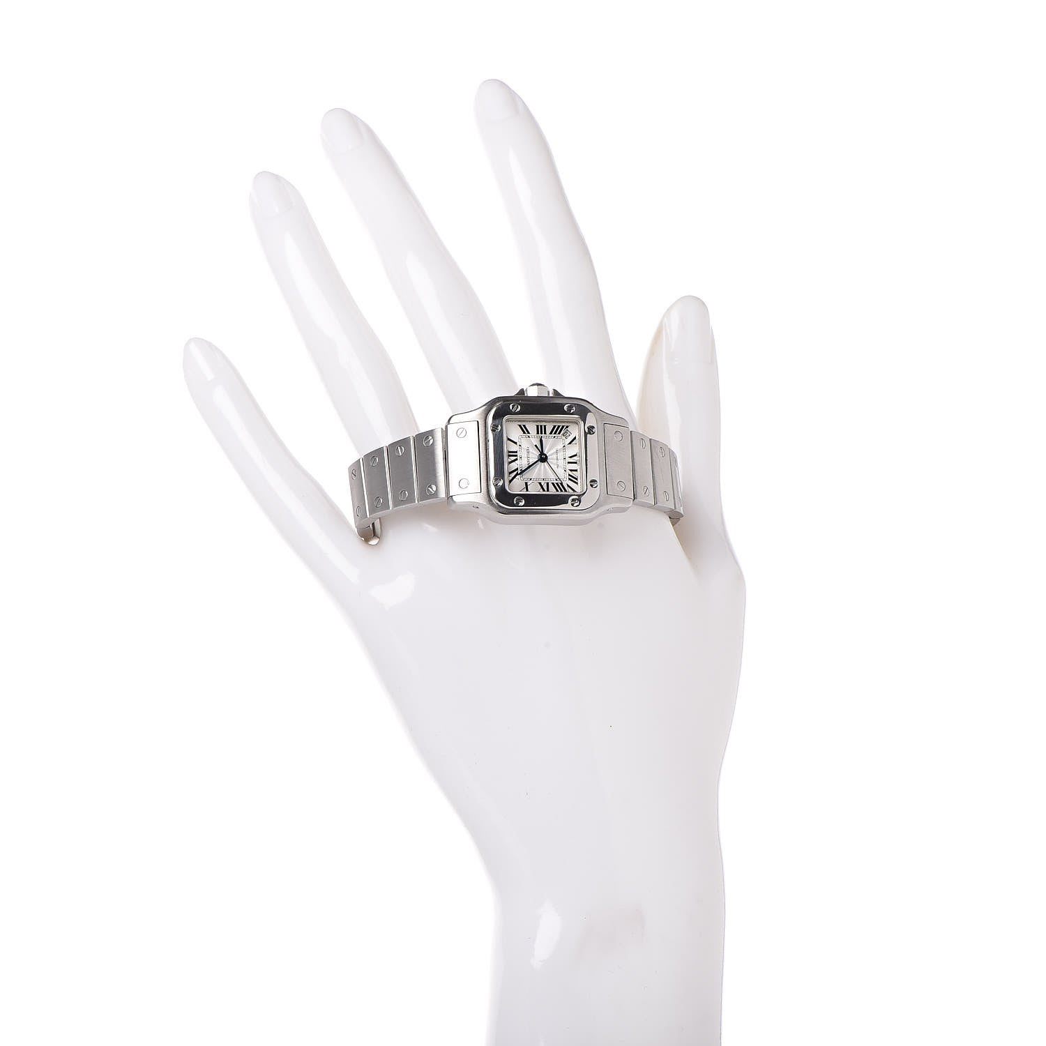 Cartier Stainless Steel 24mm Santos de Galbee Automatic Watch 2 of 9