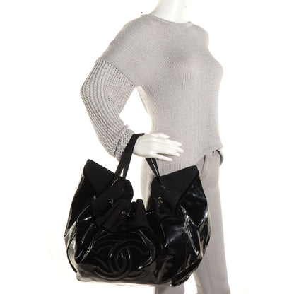 Chanel Vinyl Stretch Spirit Large Cabas Tote Black 2 of 7
