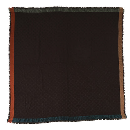Louis Vuitton Silk Monogram Shawl Brown Multicolor 1 of 3