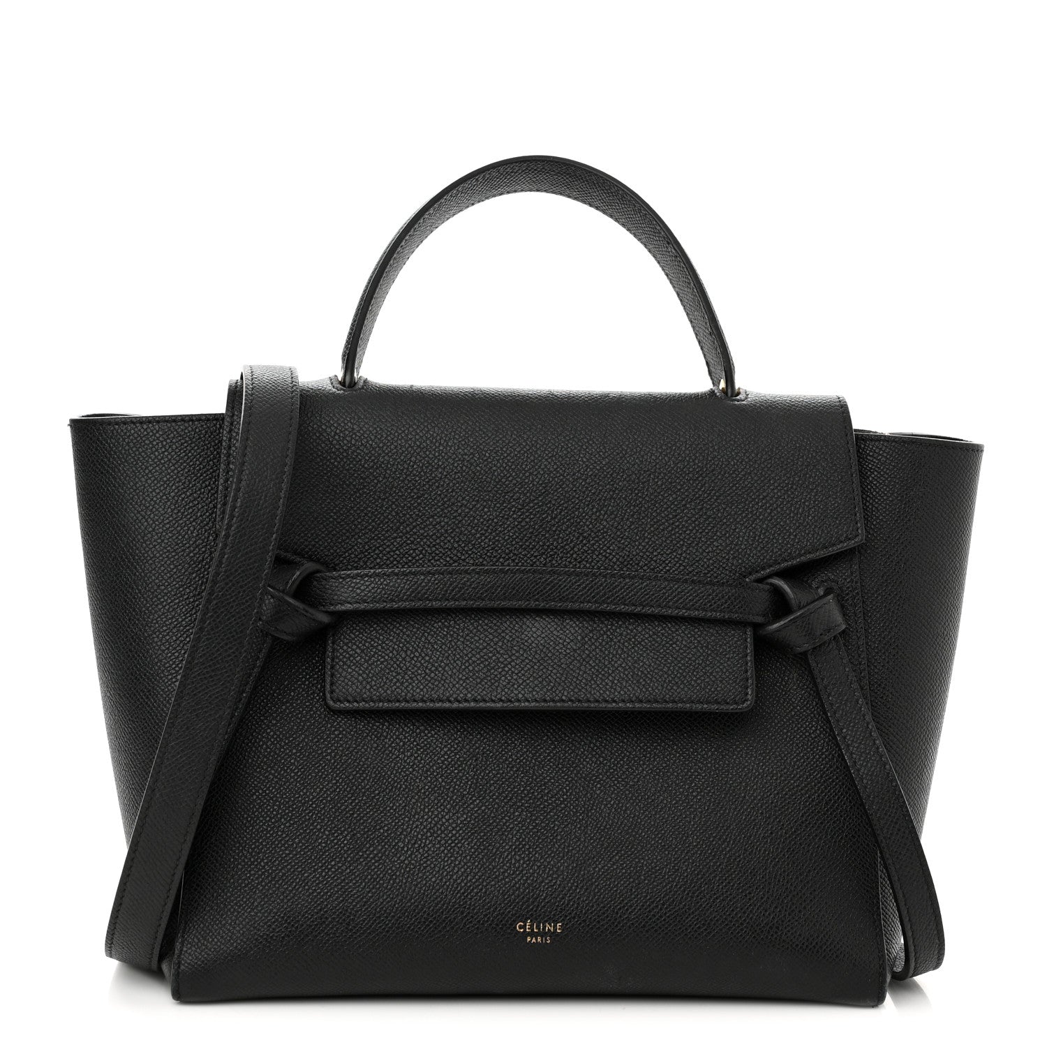 Celine Grained Calfskin Micro Belt Bag Black 1 of 11