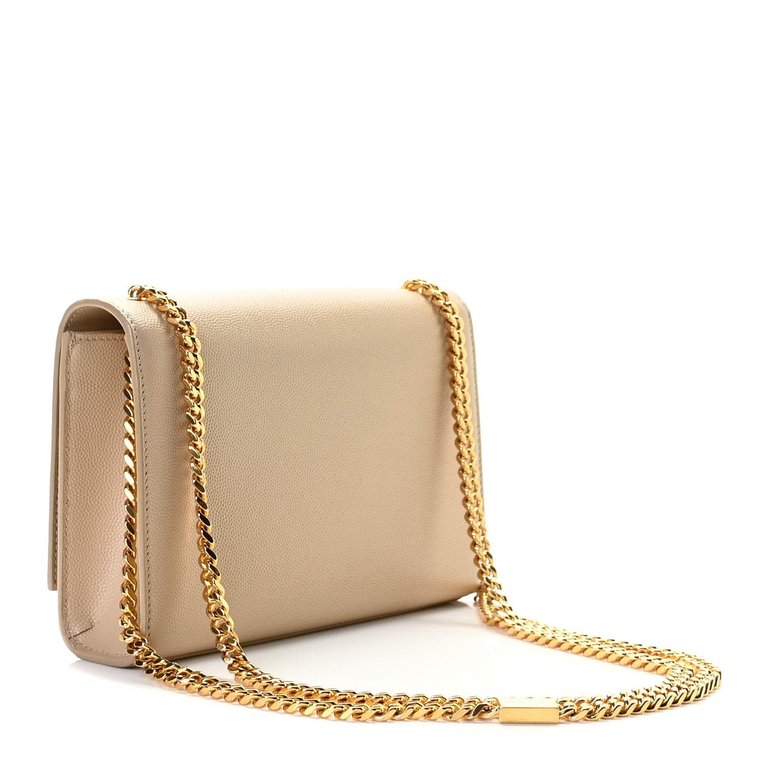 Saint Laurent Grain De Poudre Small Monogram Kate Satchel Nude Powder 3 of 7