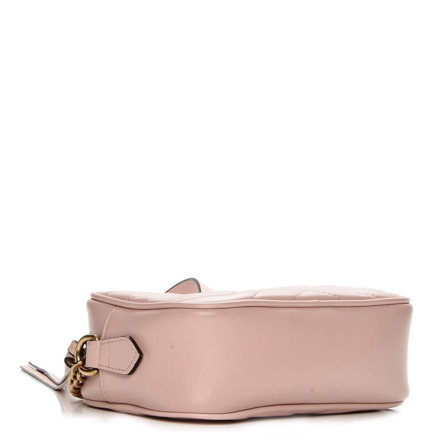 Gucci Calfskin Matelasse Mini GG Marmont Chain Shoulder Bag Perfect Pink 4 of 10