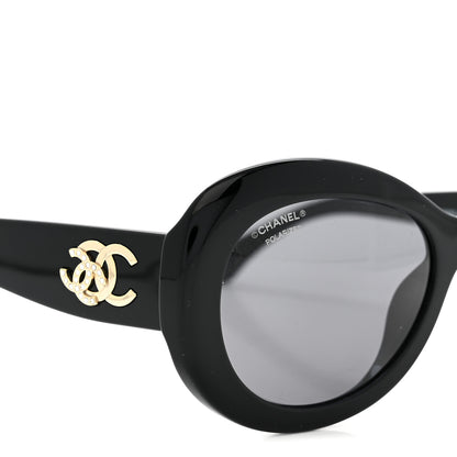 Chanel Acetate Polarized CC Sunglasses 5468-B-A Black 7 of 8
