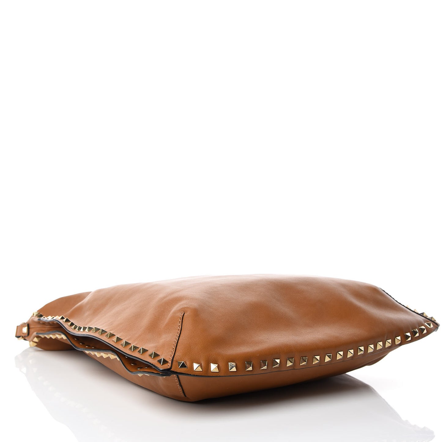 Vitello Rockstud Hobo Camel