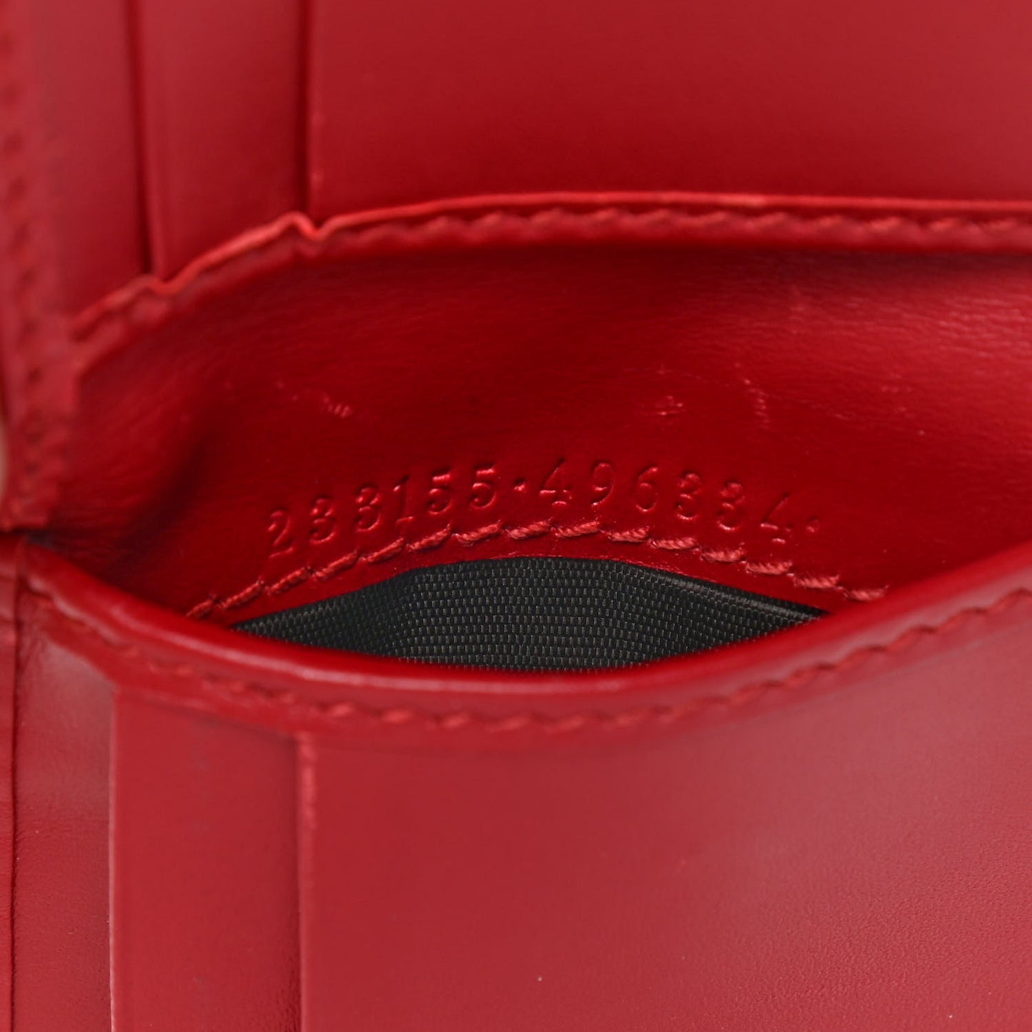 Guccissima Bi-Fold Wallet Red