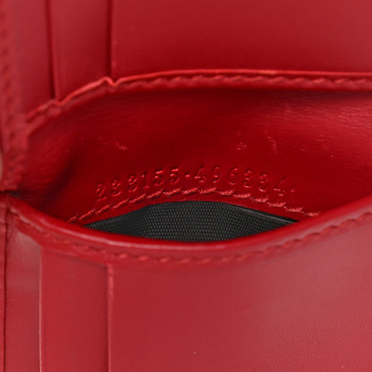 Gucci Guccissima Bi-Fold Wallet Red 7 of 9