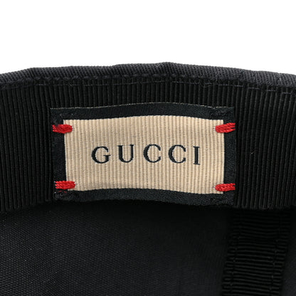 Gucci Canvas Embroidered Logo Baseball Hat XXL Black 8 of 9
