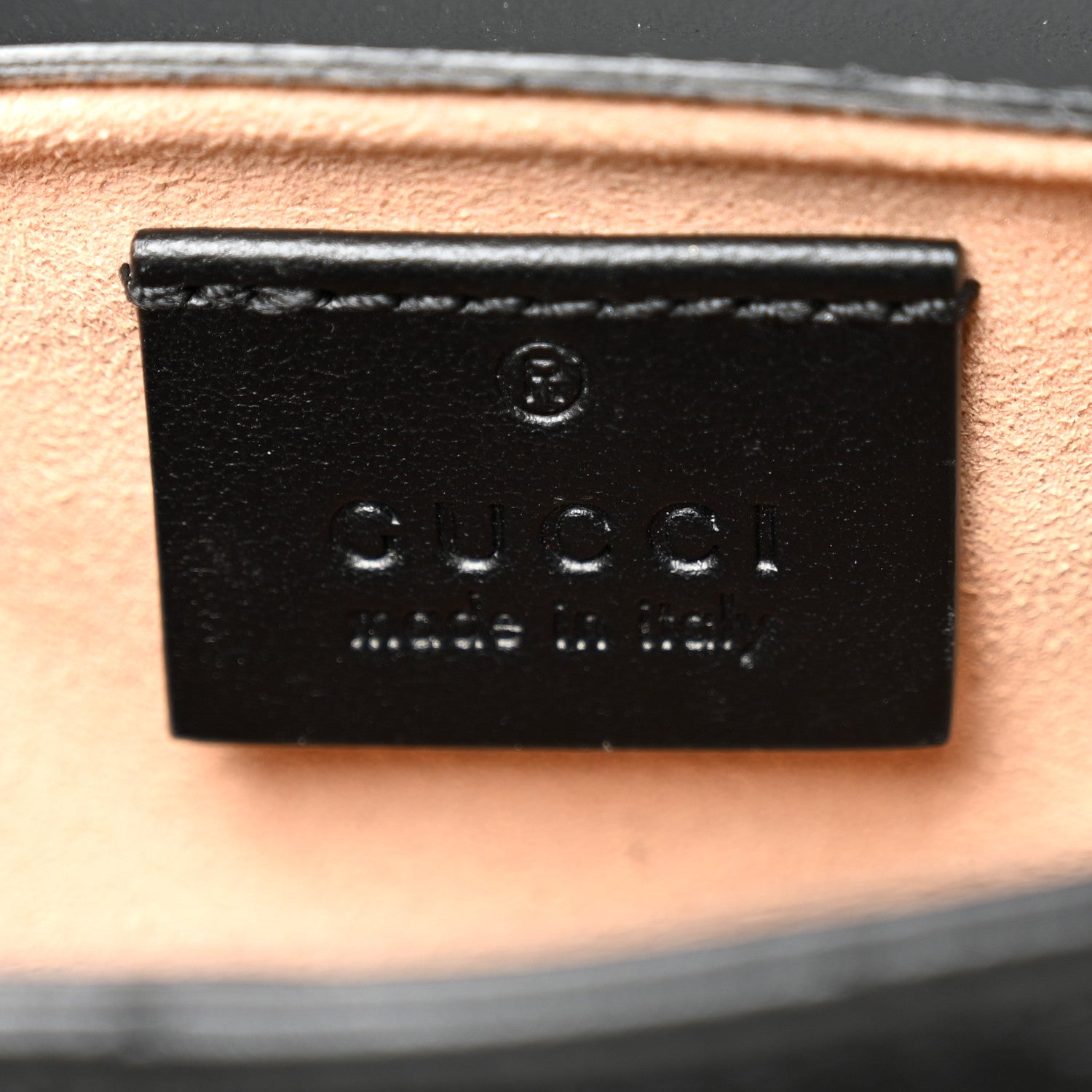 Gucci Calfskin Matelasse Super Mini GG Marmont Shoulder Bag Black 6 of 10