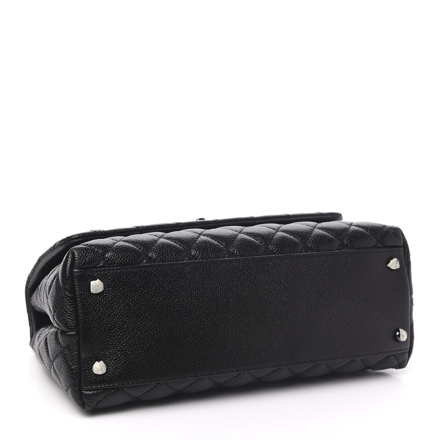 Chanel Caviar Quilted Small Coco Handle Flap So Black 4 of 11