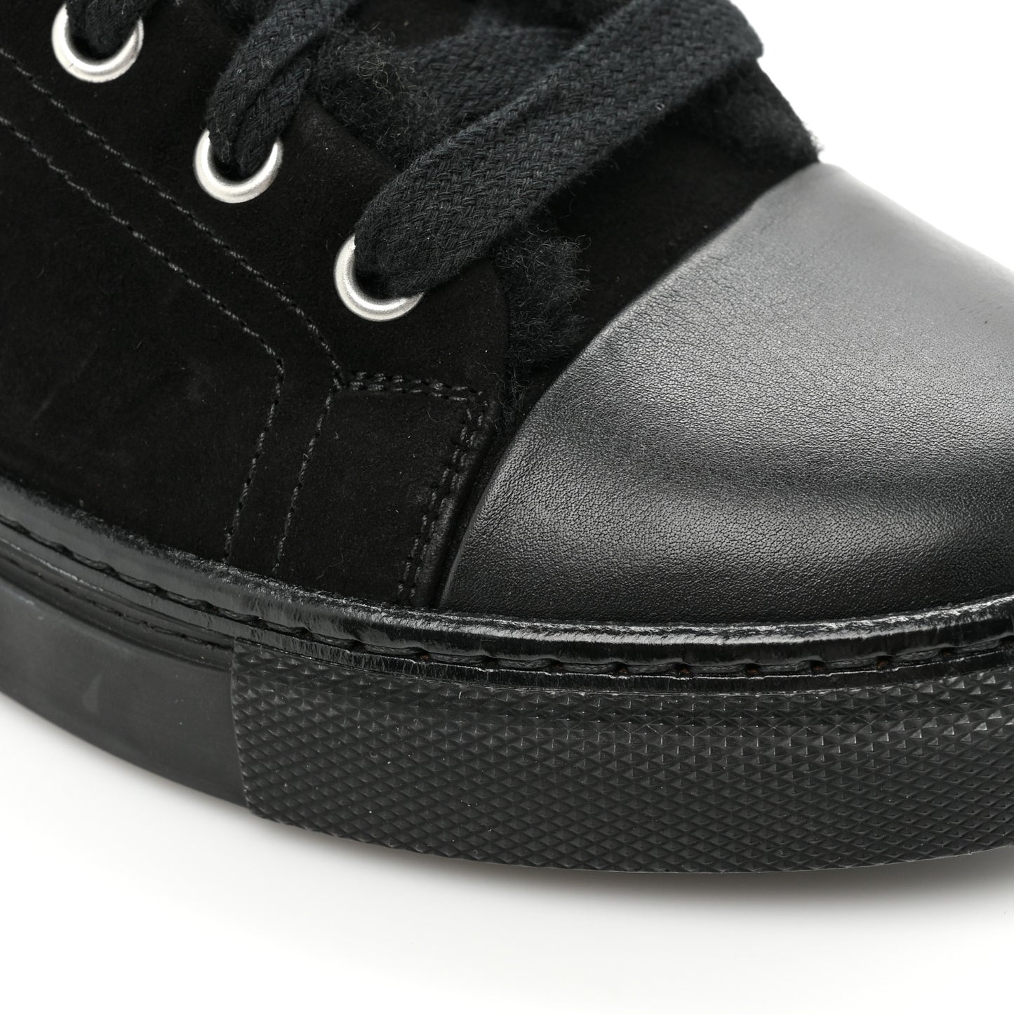 Suede Shearling Womens Jimmy High Top Sneakers 35 Black