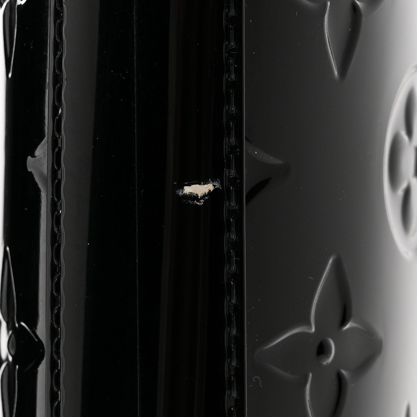 Rubber Embossed Monogram Drops Flat Half Boots 39 Black