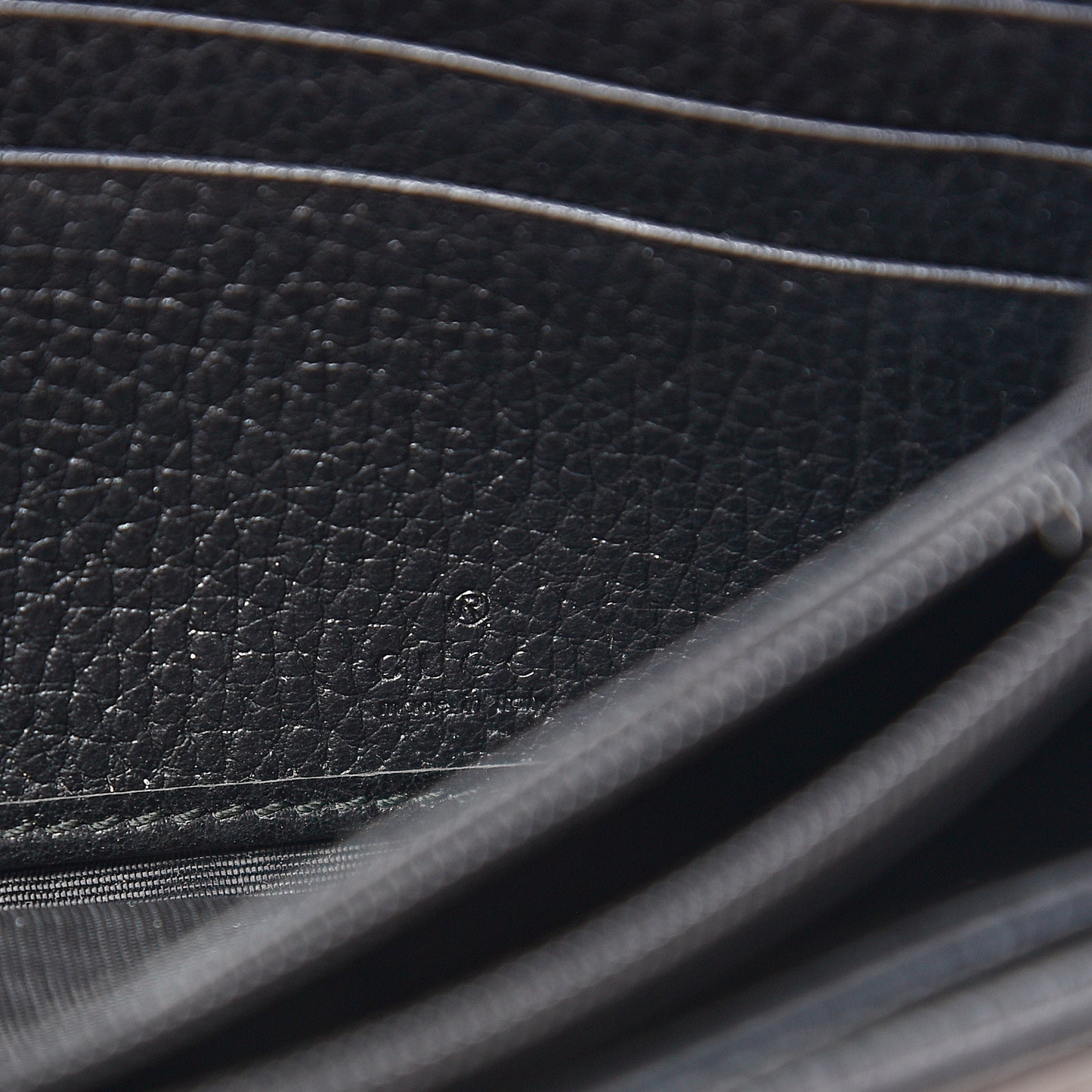 Dollar Calfskin GG Marmont Continental Wallet Black