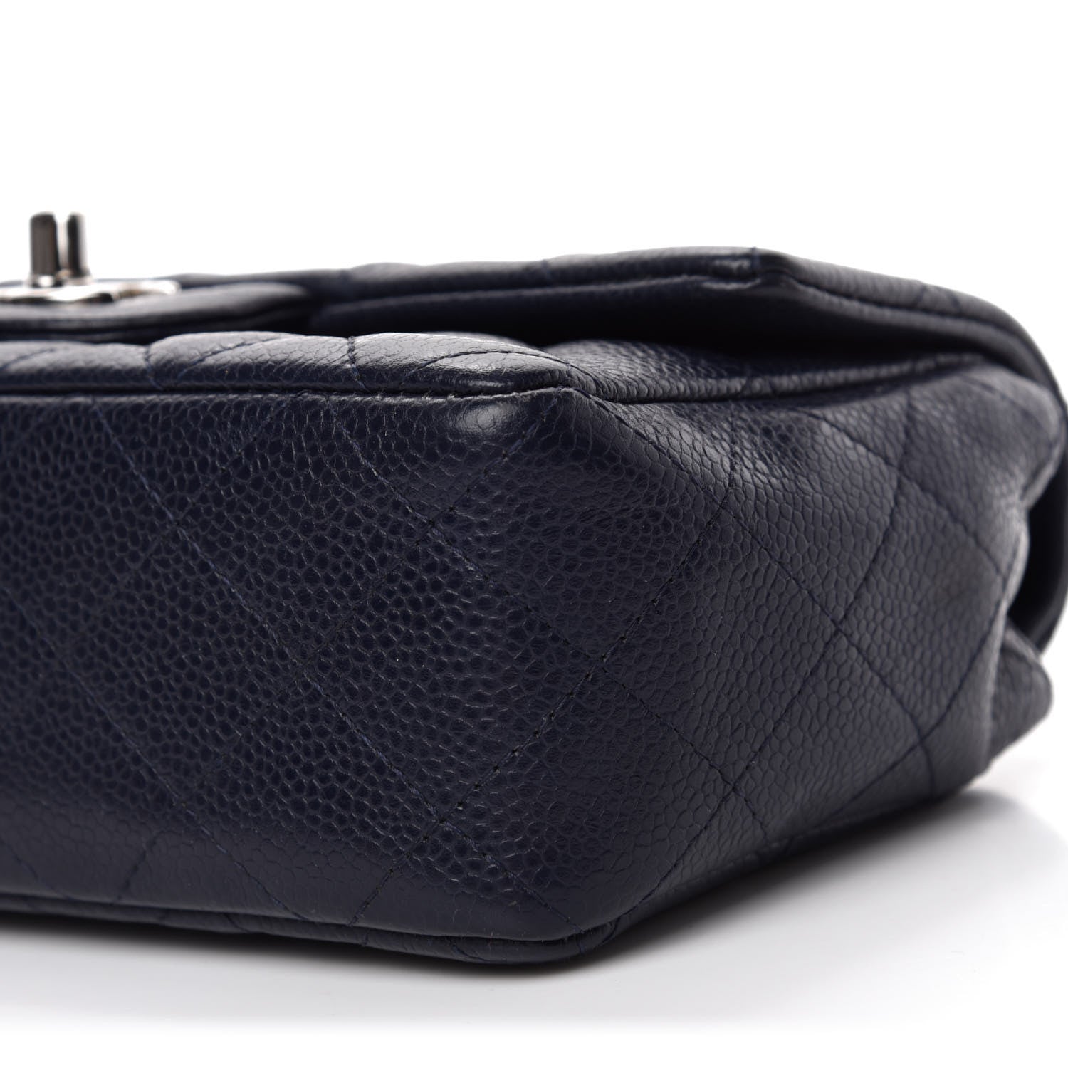Chanel Caviar Quilted Mini Rectangular Flap Navy 7 of 10
