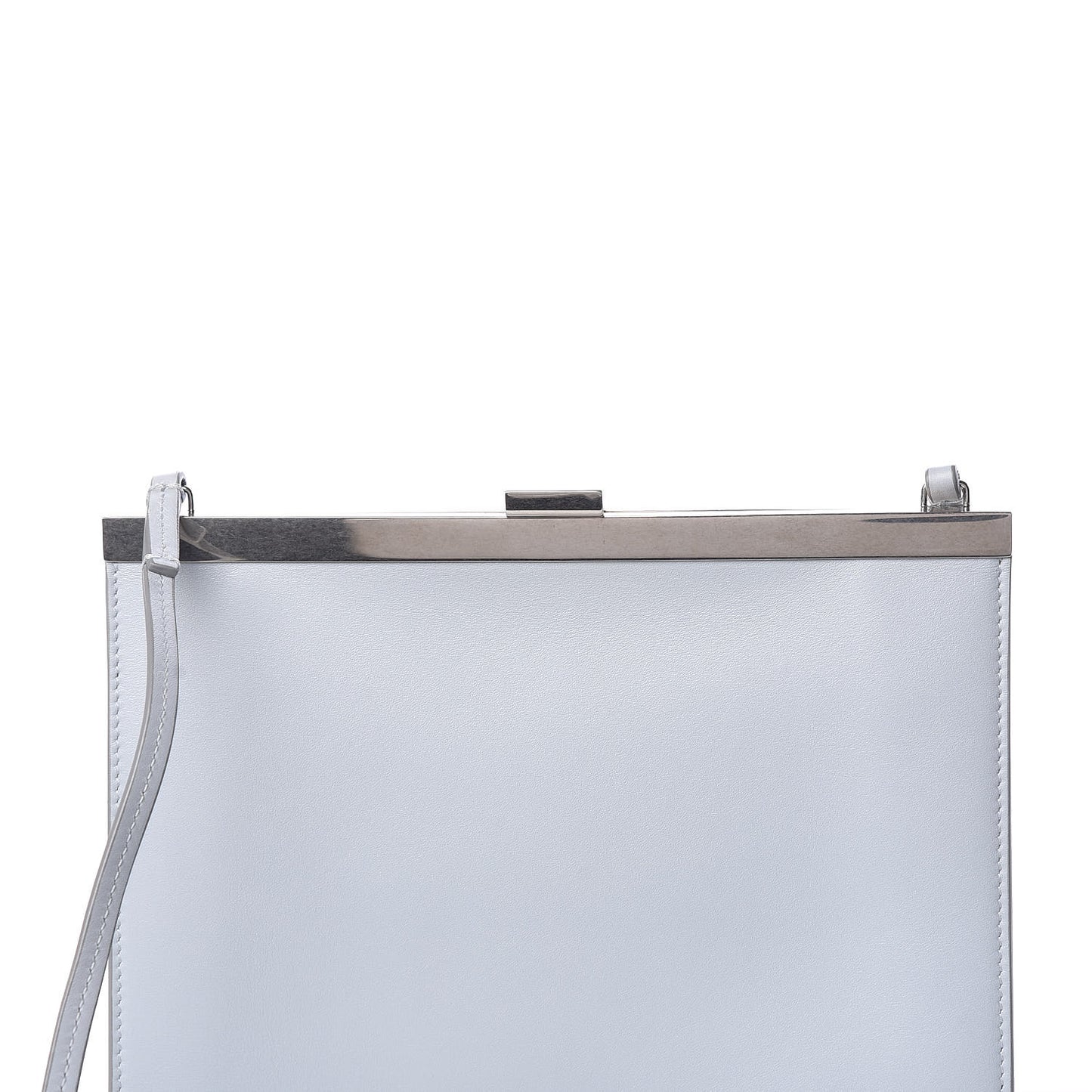Smooth Calfskin Mini Clasp Bag Frost