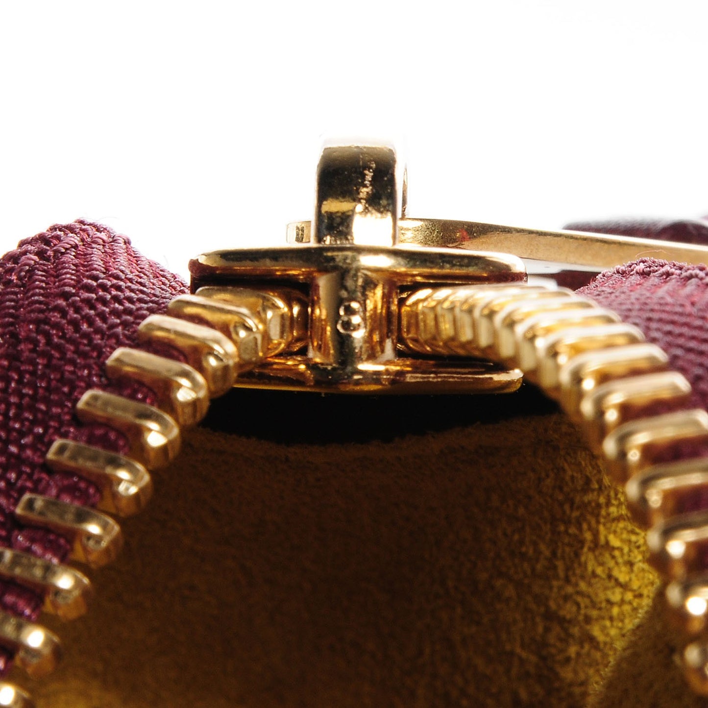 Smooth Calfskin Mini Envelope Luggage Wine