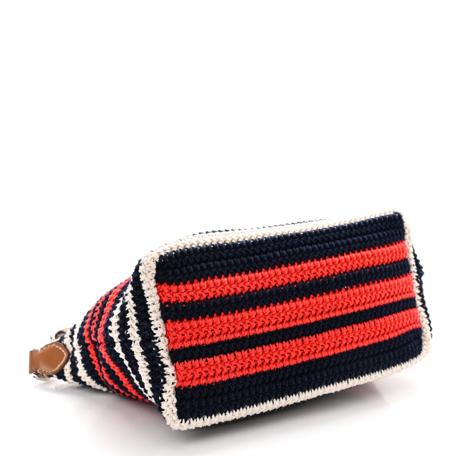 Miu Miu Fabric Crochet Mini Spirit Cire Bag Blue Red White 4 of 11