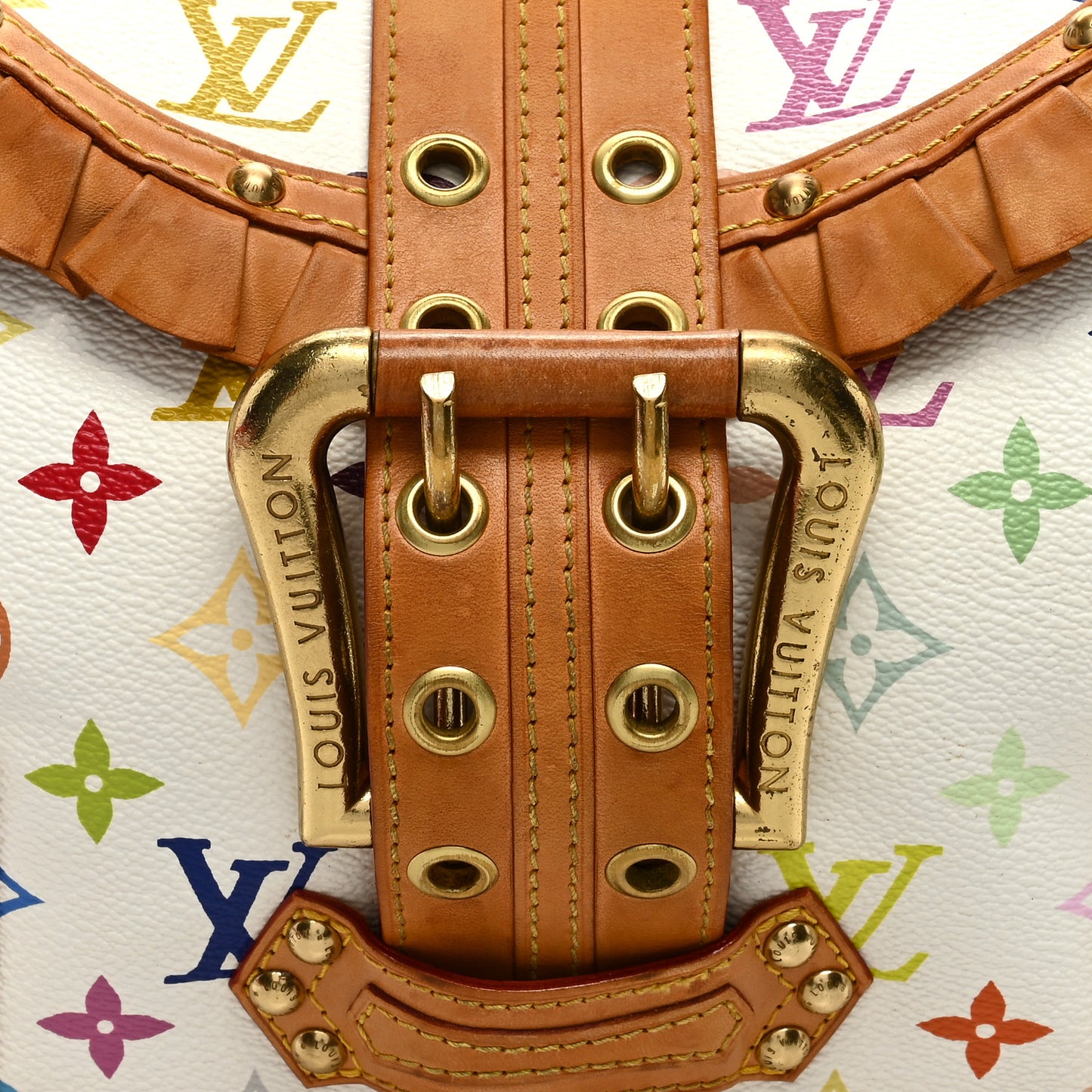 Monogram Multicolor Leonor White