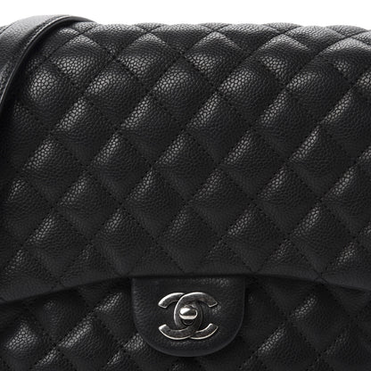 Chanel Caviar Quilted Medium Rock In Rome Single Flap Black 11 of 12