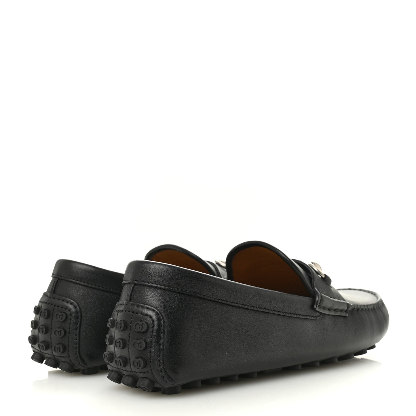 Soft Clove Calfskin Mens Horsebit Driver Loafers 9 Black