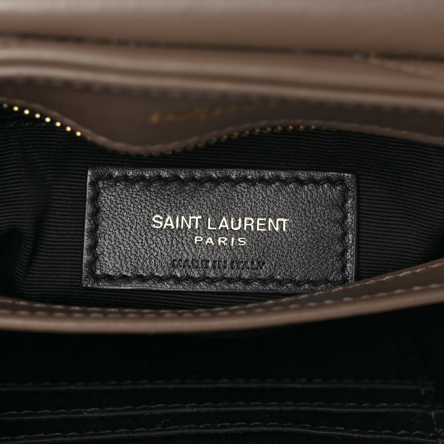 Calfskin Y Quilted Monogram Toy Loulou Crossbody Bag Taupe