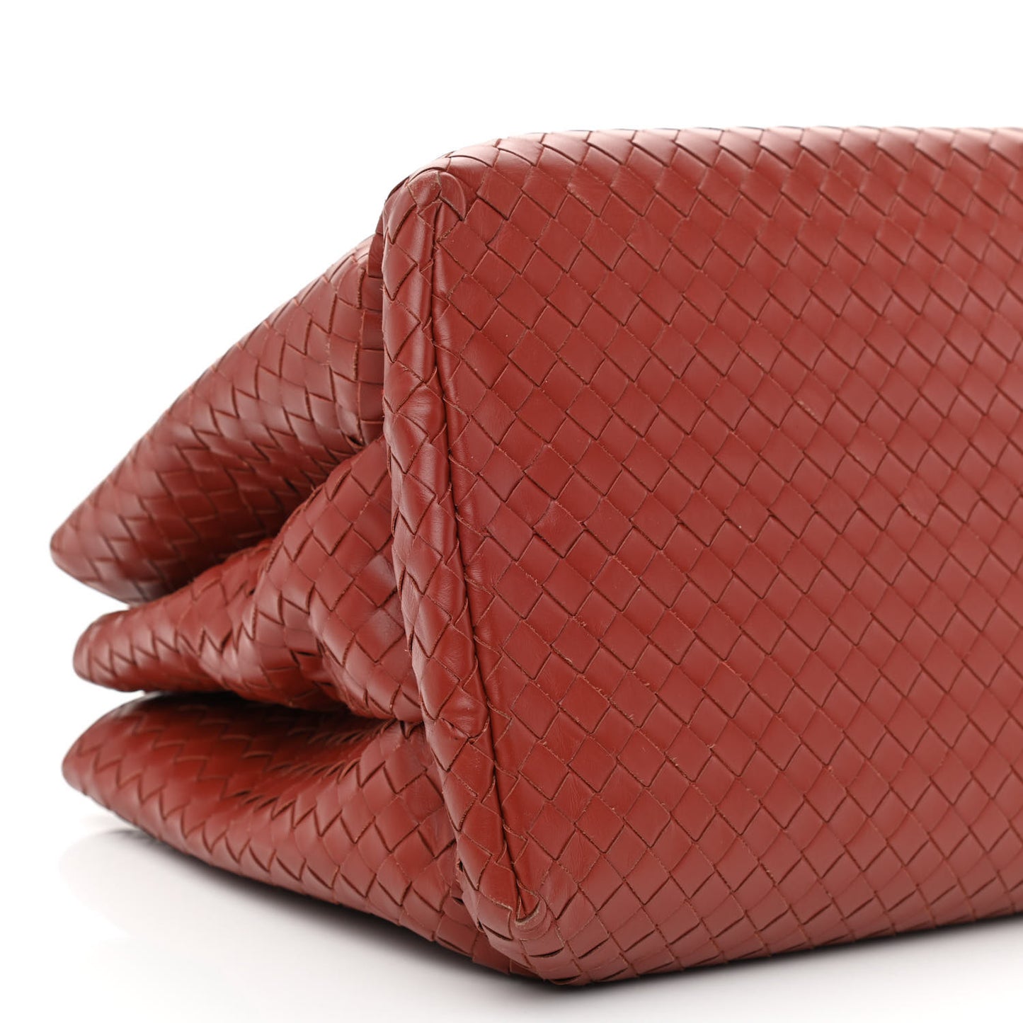 Light Calf Intrecciato Medium Roma Dark Red