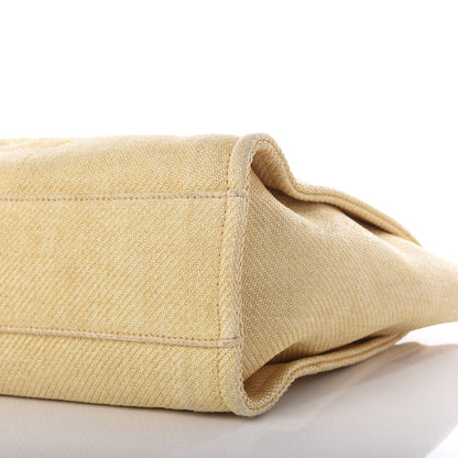 Chanel Canvas Small Deauville Tote Light Yellow 9 of 9
