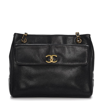 Chanel Caviar CC Shopper Tote Black 1 of 13