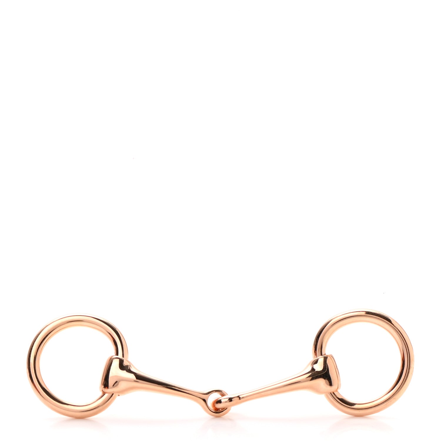 Hermes Permabrass Mors Scarf Ring Rose Gold 1 of 3