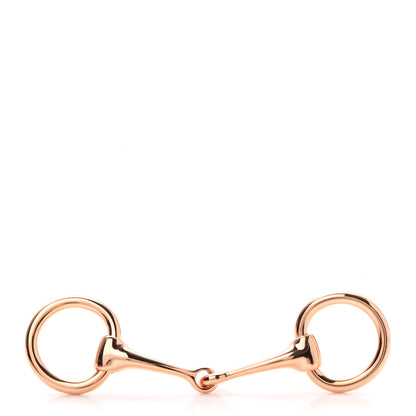 Hermes Permabrass Mors Scarf Ring Rose Gold 1 of 3