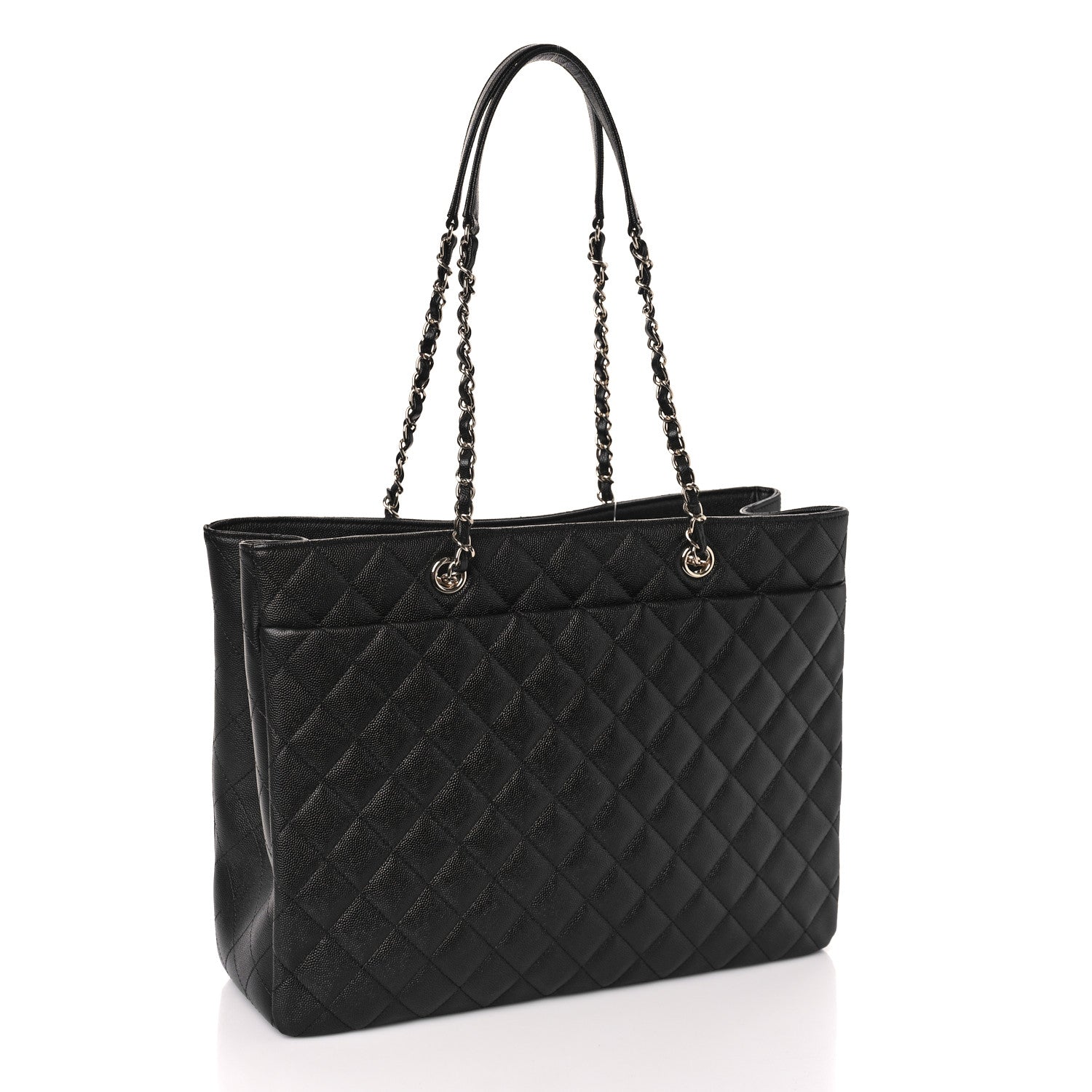 Chanel Caviar Quilted Large Shopping Tote Black 3 of 9