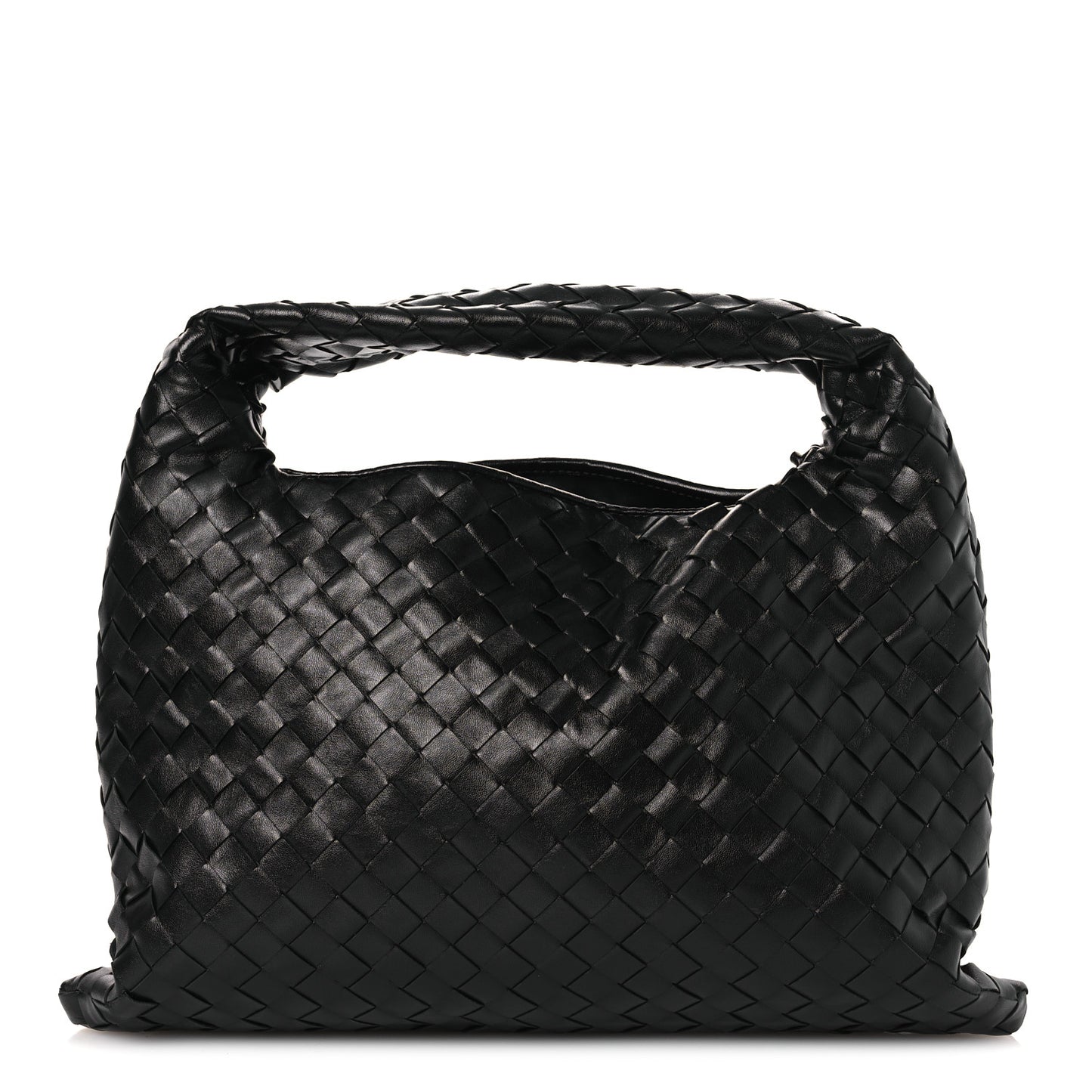 Calfskin Intrecciato Small Hop Black