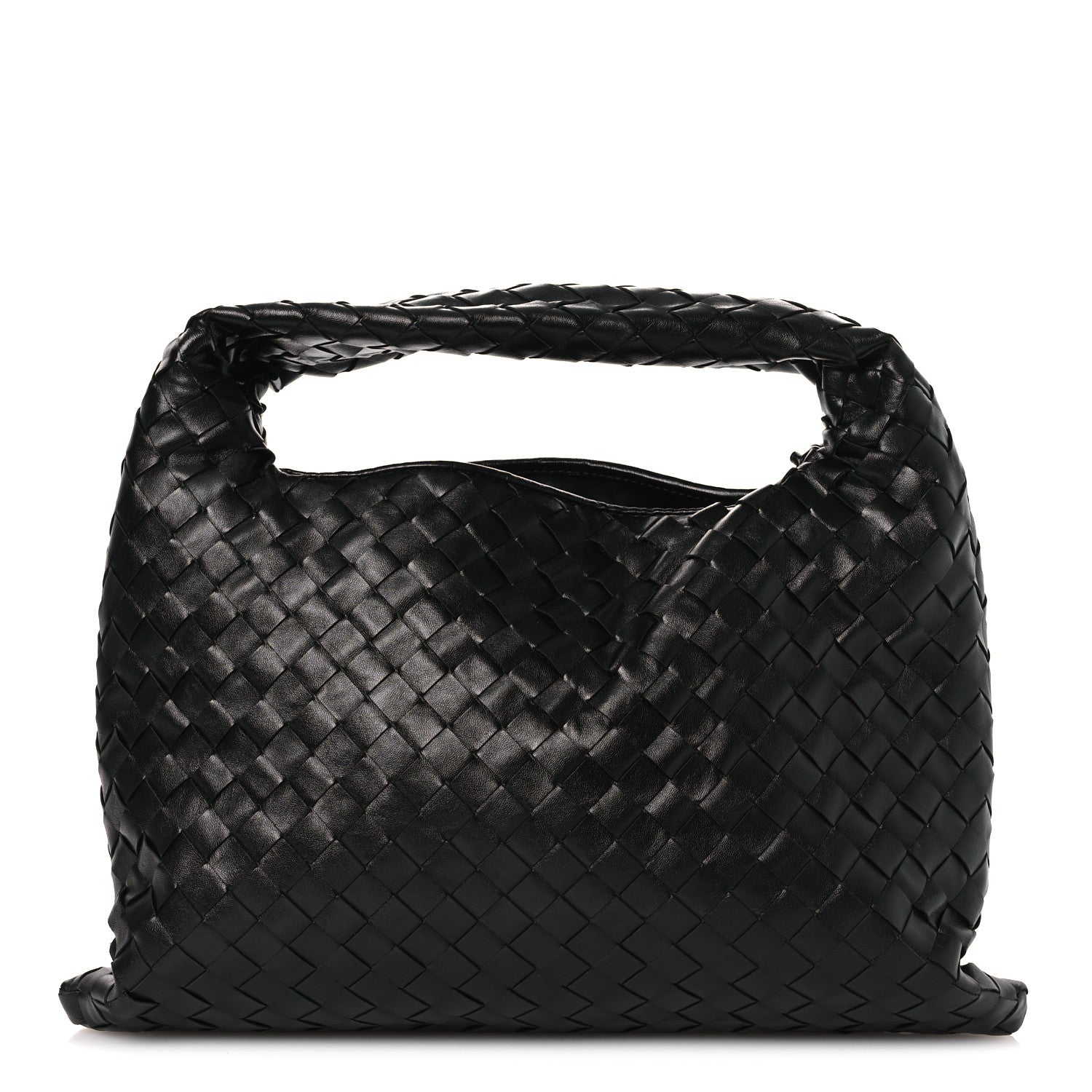 Bottega Veneta Calfskin Intrecciato Small Hop Black 1 of 10