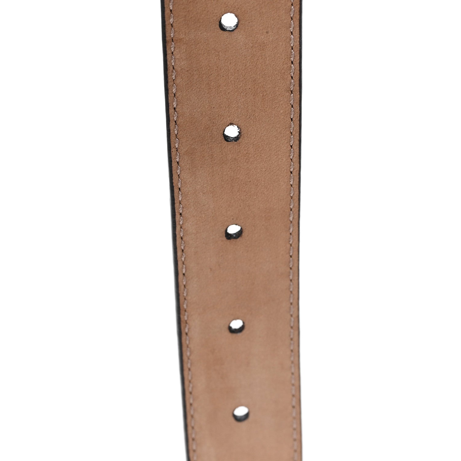 Gucci Calfskin Crystal Interlocking G Belt 80 32 Black 4 of 4