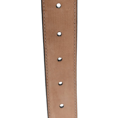 Gucci Calfskin Crystal Interlocking G Belt 80 32 Black 4 of 4