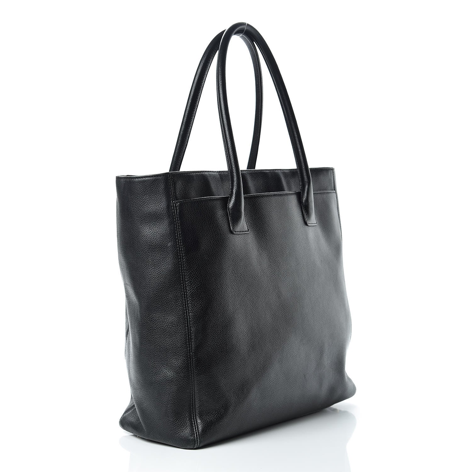 Chanel Calfskin Tall Cerf Tote Black 3 of 32