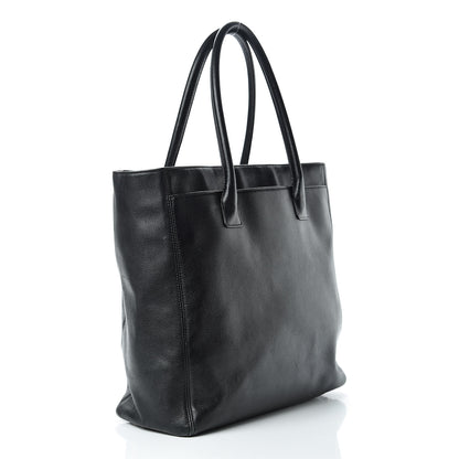 Chanel Calfskin Tall Cerf Tote Black 3 of 32