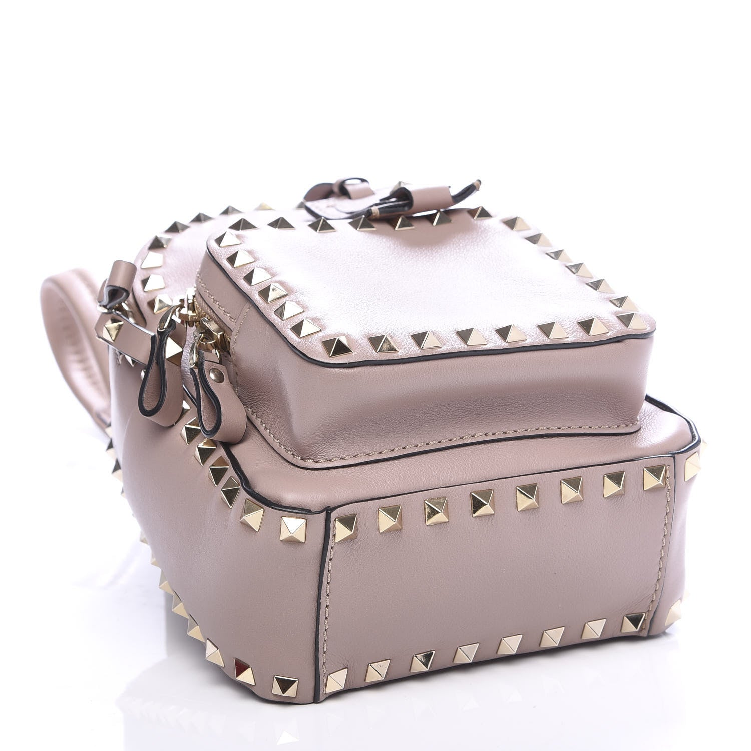 Valentino Garavani Calfskin Mini Rockstud Backpack Poudre 3 of 8