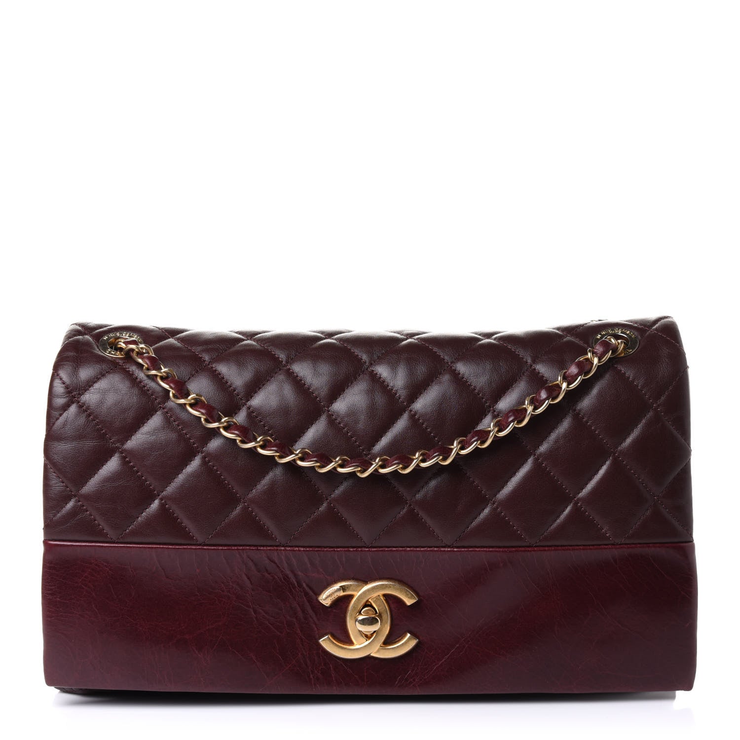 Chanel Calfskin Quilted Jumbo Soft Elegance Flap Bordeaux 1 of 11