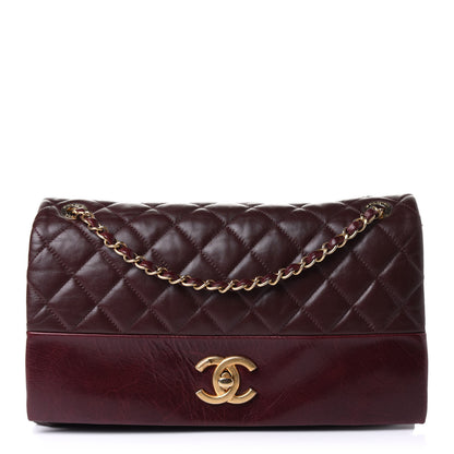 Chanel Calfskin Quilted Jumbo Soft Elegance Flap Bordeaux 1 of 11