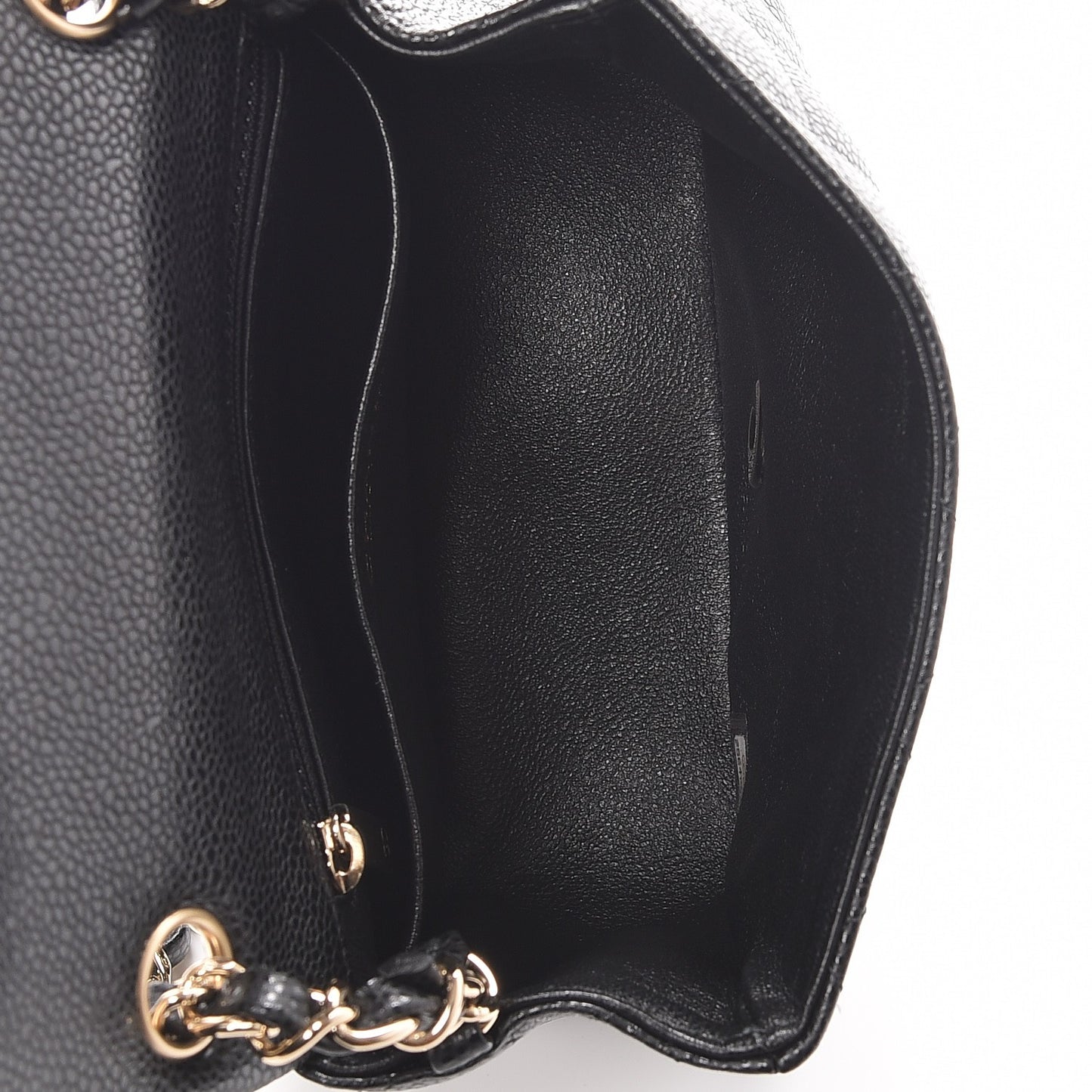 Caviar Quilted Mini Square Flap Black