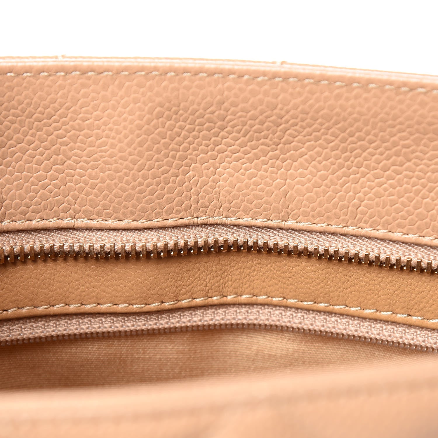 Chanel Caviar Quilted Medallion Tote Beige 8 of 10