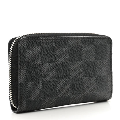 Louis Vuitton Damier Graphite Zippy Coin Purse Vertical 3 of 7