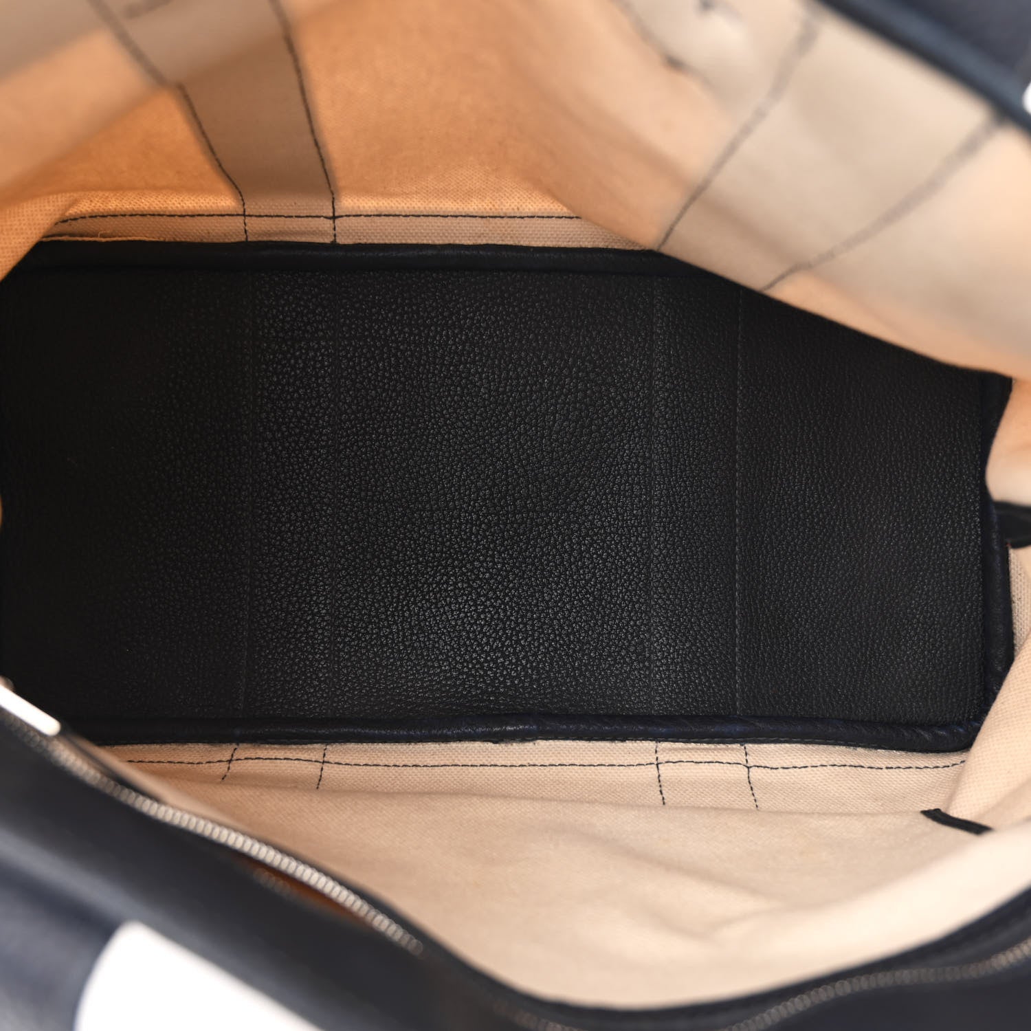 Hermes Toile Negonda Ceinture Tote Ecru Bleu Indigo 5 of 11