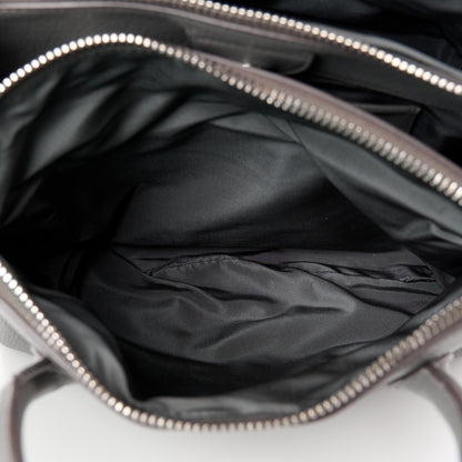Miu Miu Goatskin Madras Top Handle Double Zip Tote Marmo 7 of 15