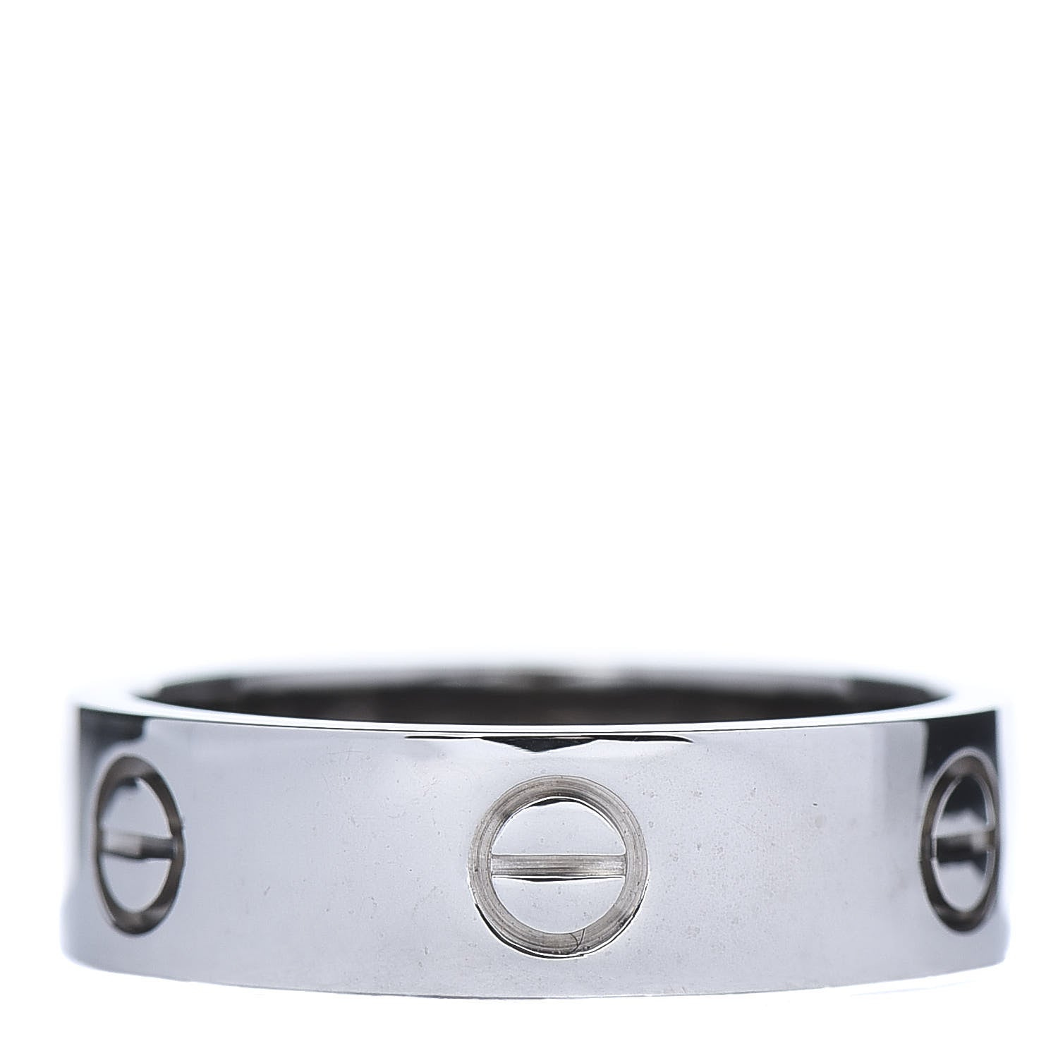 Cartier 18K White Gold 5.5mm LOVE Ring 58 8.25 1 of 4
